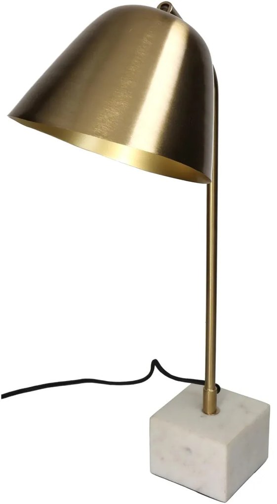 Επιτραπέζιο Φωτιστικό ArteLibre Λευκό Μάρμαρο 25x18x54cm