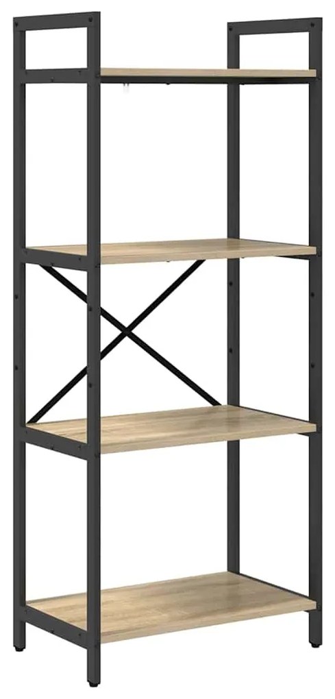 vidaXL Ράφι Βιβλίων Δρύς Sonoma 56 x 34 x 133,5 εκ Επεξεργασμένο ξύλο