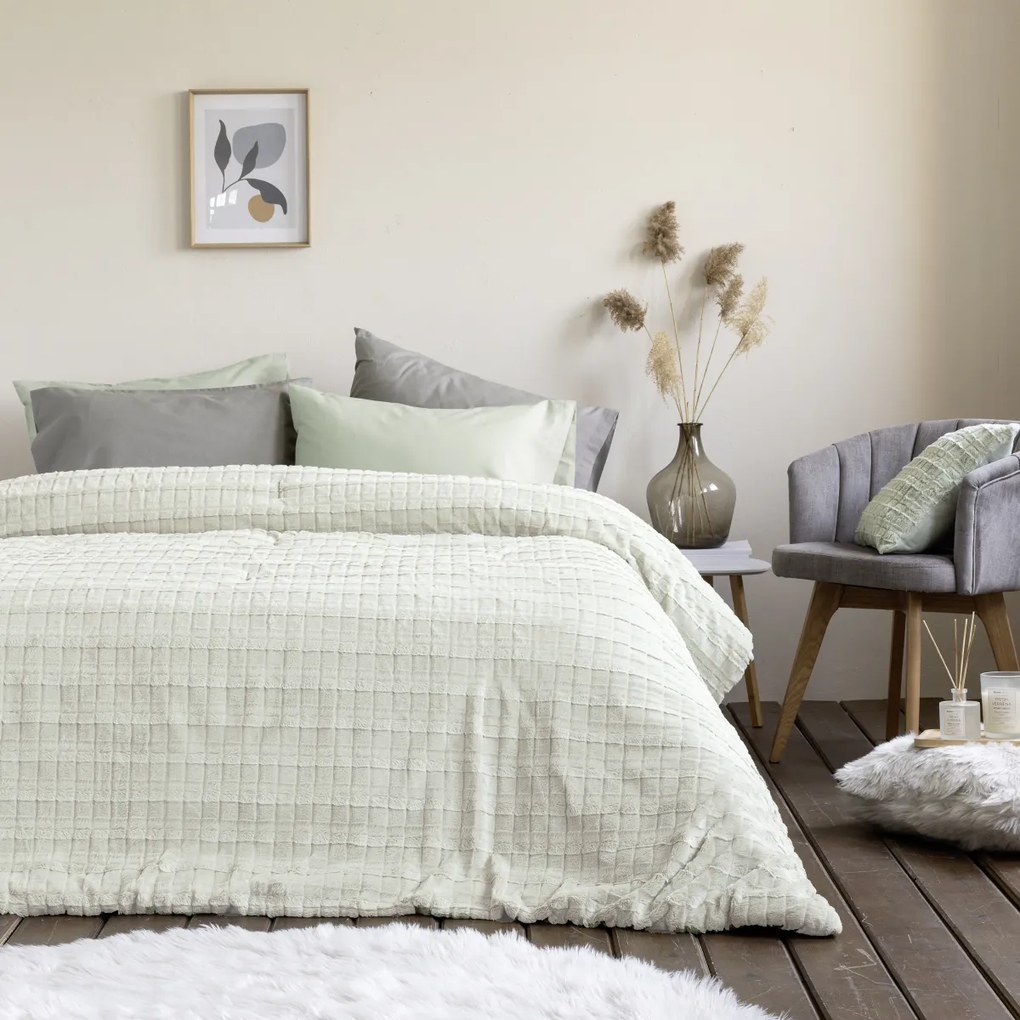 Κουβερτοπάπλωμα Υπέρδιπλο (220x240) Nima Weave Cream
