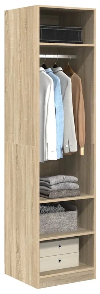 vidaXL Ντουλάπα Χρώμα Sonoma Δρυς 50 x 50 x 200 εκ. από Επεξ. Ξύλο