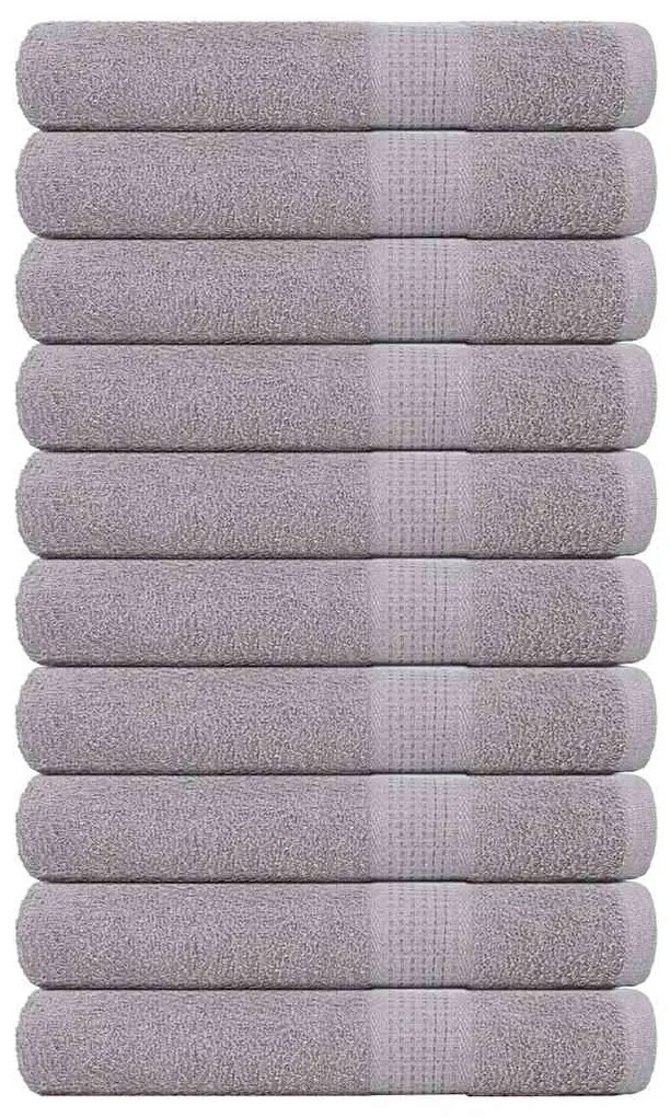 vidaXL Πετσέτες Σάουνας FROGN 10 τεμ. Γκρι 80x200 εκ. 360 γρ./μ²