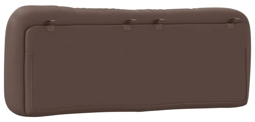 vidaXL Μαξιλάρι για Κεφαλάρι Hvar Καφέ 140 εκ. από Συνθετικό Δέρμα