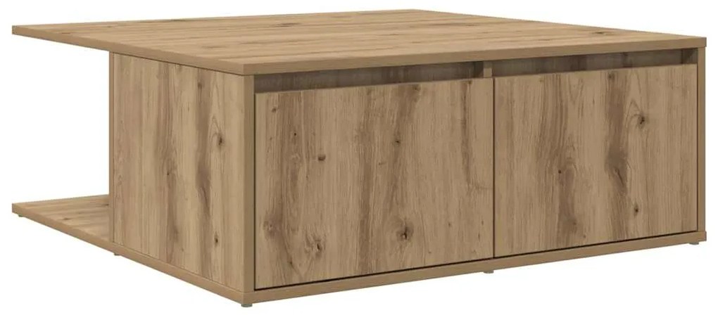 vidaXL Τραπεζάκι σαλονιού with Drawer artisan δρυς 80 x 80 x 31 cm