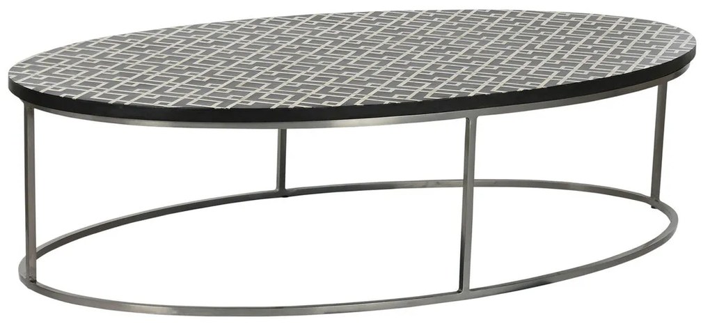Τραπεζάκι Καφέ Home ESPRIT Μαύρο Ελεφαντόδοντο 150 x 80 x 40 cm