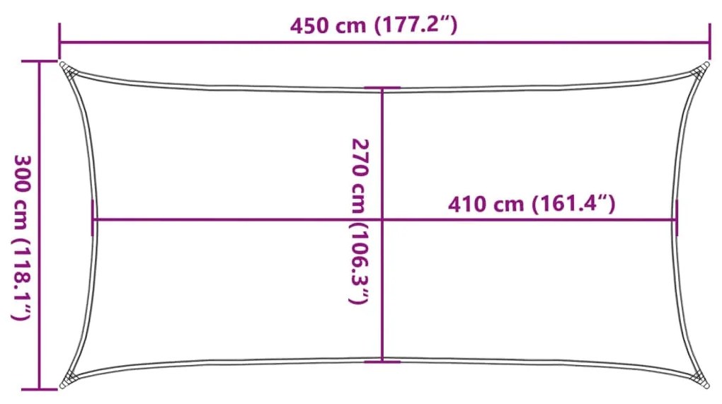 ΠΑΝΙ ΣΚΙΑΣΗΣ ΟΡΘΟΓΩΝΙΟ ΆΜΜΟΥ 3X4,5 Μ. HDPE 160 ΓΡ./Μ² 4002040