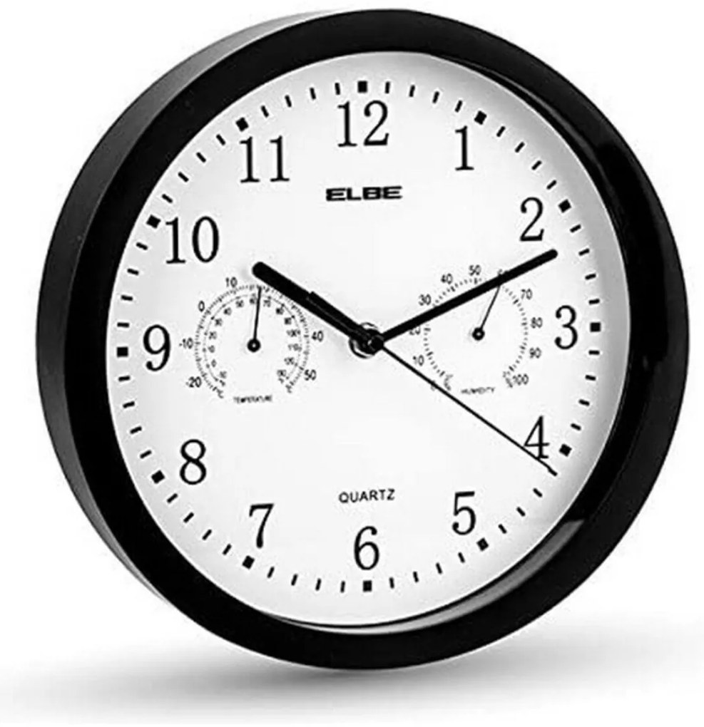 Ρολόι Τοίχου ELBE RP-1005-N Λευκό/Μαύρο