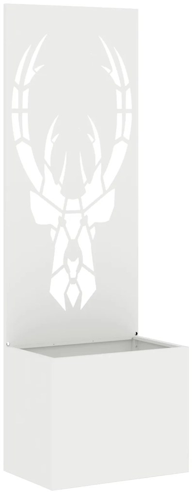 vidaXL Οθόνη Ιδιωτικότητας Κήπου Animal Print Λευκό 50 x 140 cm