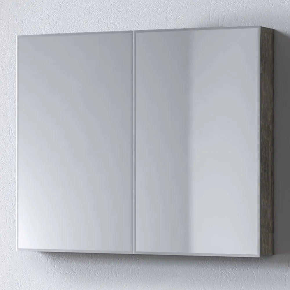 Καθρέφτης Μπάνιου Skopelos 3MSK080BE0 78x11x65cm Grey Μελαμίνη