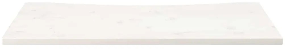 vidaXL Επιφάνεια Γραφείου Λευκή 110x60x2,5 εκ. από Μασίφ Ξύλο Πεύκου