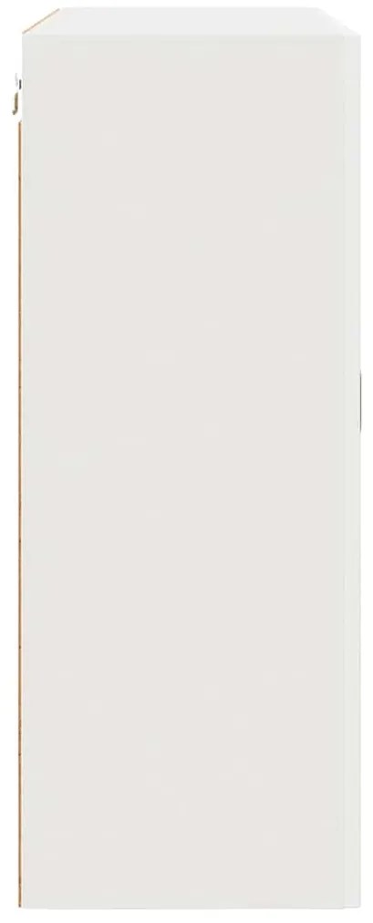 vidaXL Κρεμαστό ντουλάπι κουζίνας με ράφι Λευκό 80 x 31 x 80 εκ.