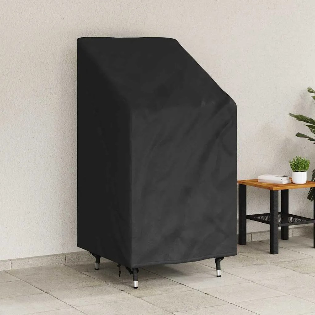 vidaXL Κάλυμμα Κήπου για Καρέκλα Μαύρο 70 x 70 x 85 / 125 cm Ύφασμα 210D