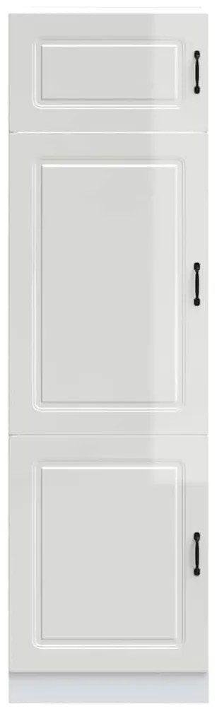 vidaXL Ντουλάπι κουζίνας "Kalmar" High Gloss White Engineered Wood