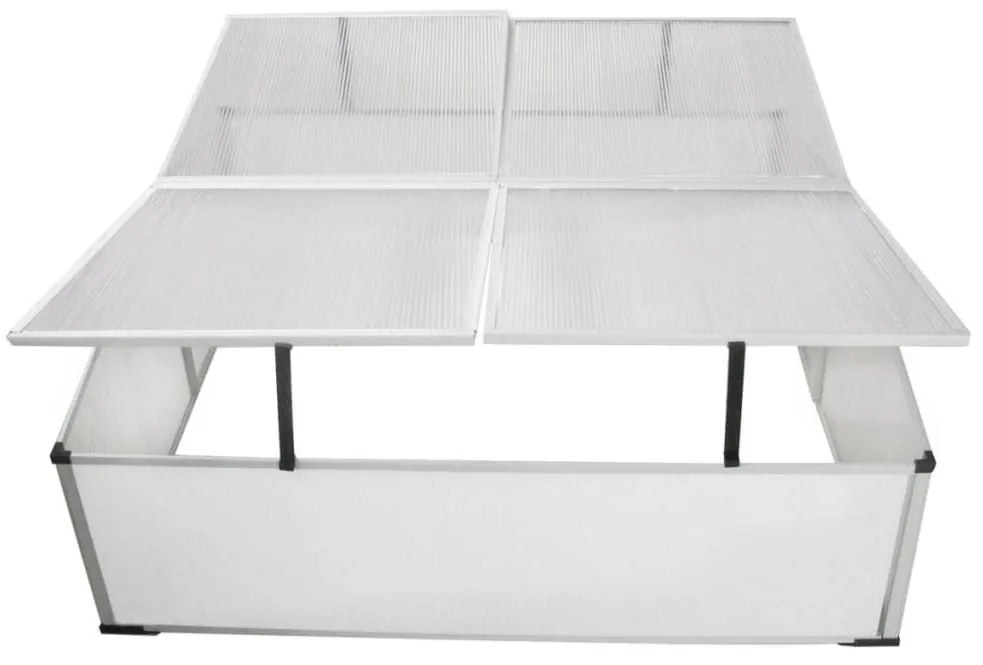vidaXL Χαμηλό Θερμοκήπιο 4 Πορτάκια 108x41x110 cm