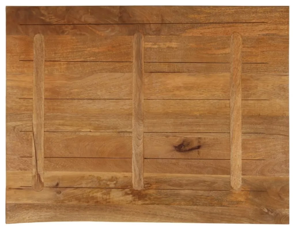 vidaXL Επιφάνεια Τραπεζιού 110x80x3,8 εκ. Live Edge Μασίφ Ξύλο Μάνγκο