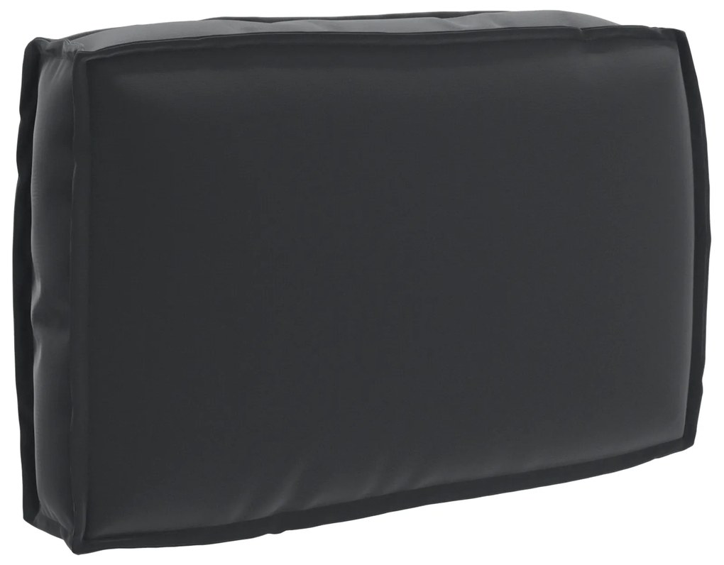 vidaXL Σετ Μαξιλαριών Πάγου 2 pcs Μαύρο 60 x 60 x 12 cm Ύφασμα Oxford