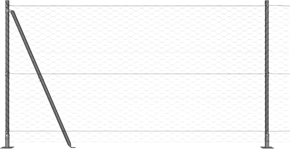 vidaXL Στύλος Περιφράξεων Γκρι