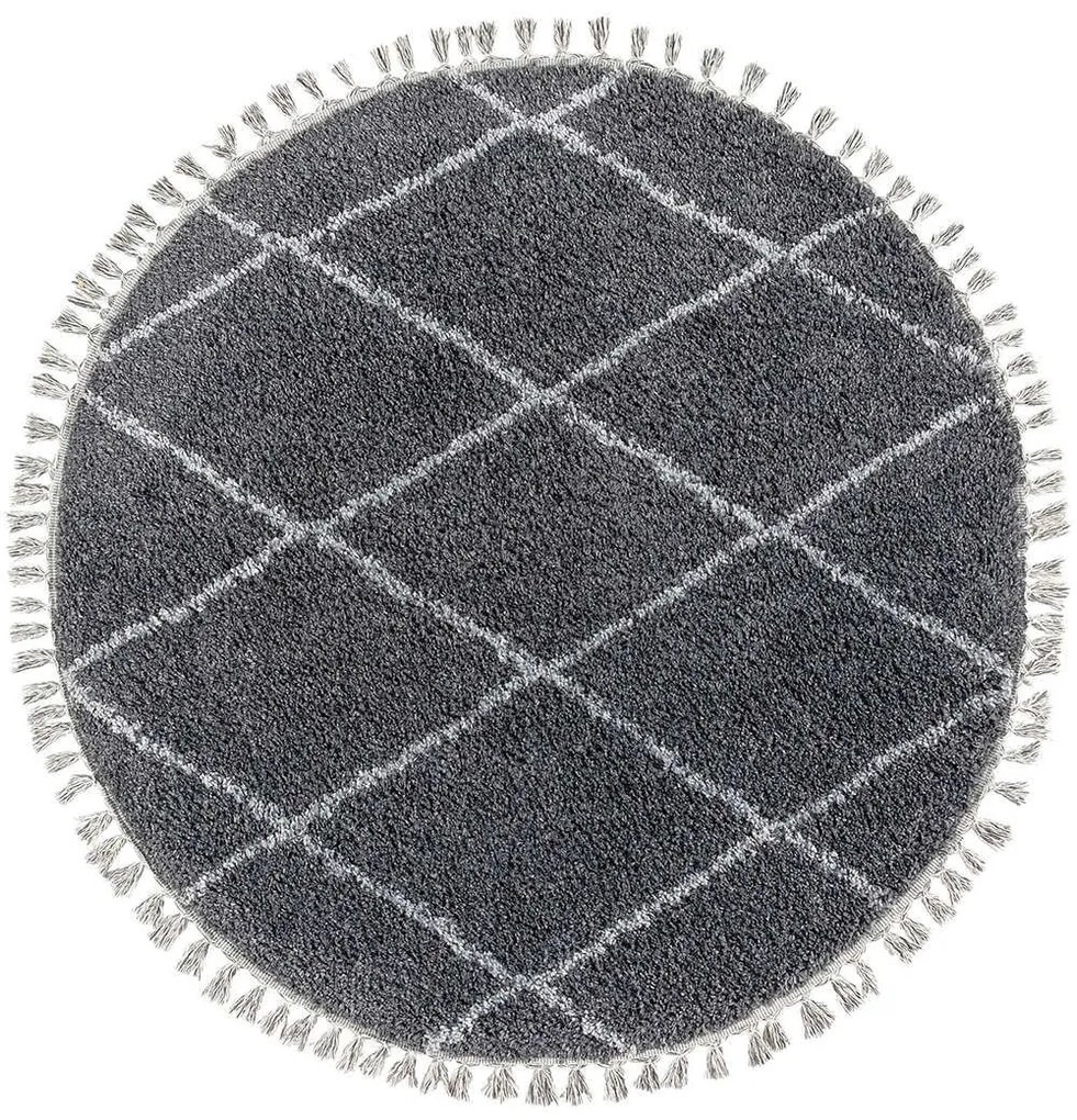 Χαλί Blake 000 Round Charcoal Tesso Living 155X155 Round