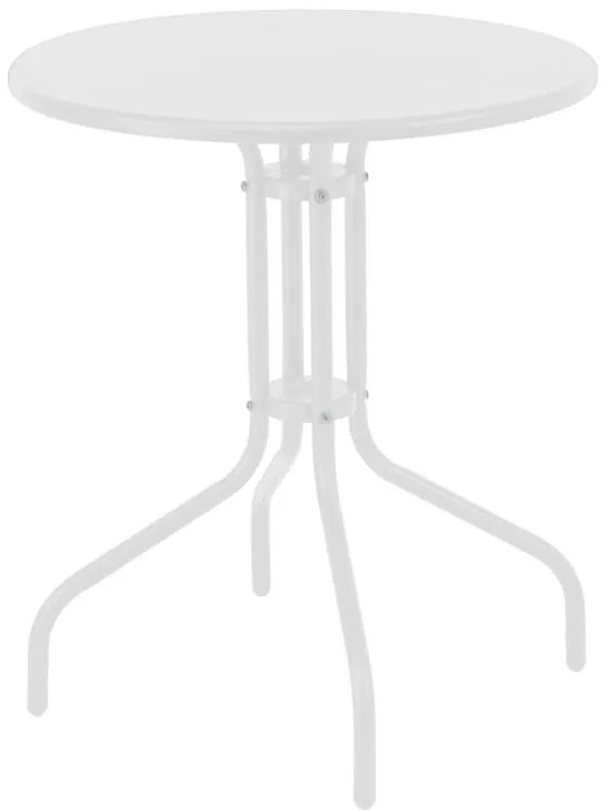 Σετ κήπου - Τραπεζαρία Vergo - Sussie 3 τεμ. μέταλλο λευκό Φ60x70 εκ. 60x60x70 εκ.