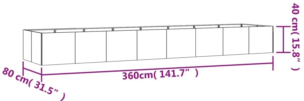 ΖΑΡΝΤΙΝΙΕΡΑ 360 X 80 X 40 ΕΚ. ΑΠΟ ΑΤΣΑΛΙ ΣΚΛΗΡΥΘΕΝ ΣΤΟΝ ΑΕΡΑ 824535