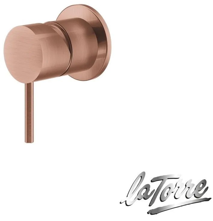 La Torre ELLE 316 Μίκτης εντοιχισμού 1 εξόδου INOX Rose Gold Brushed PVD