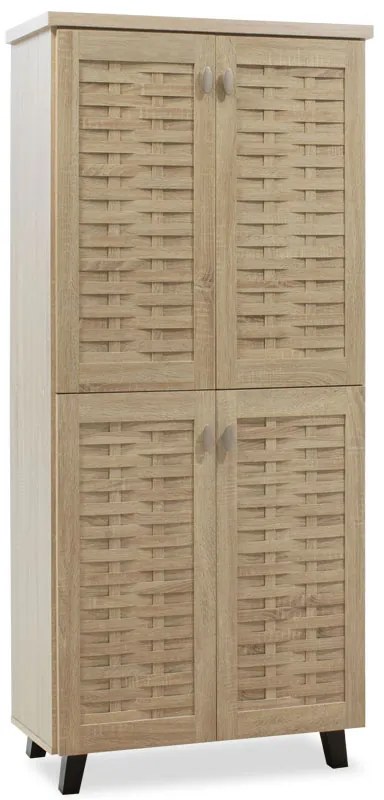 Intrahome Παπουτσοθήκη-ντουλάπα ATLASA Intrahome 24 ζεύγων χρώμα sonoma 78x40x170,5εκ | SKU: INTRAPA-150111118