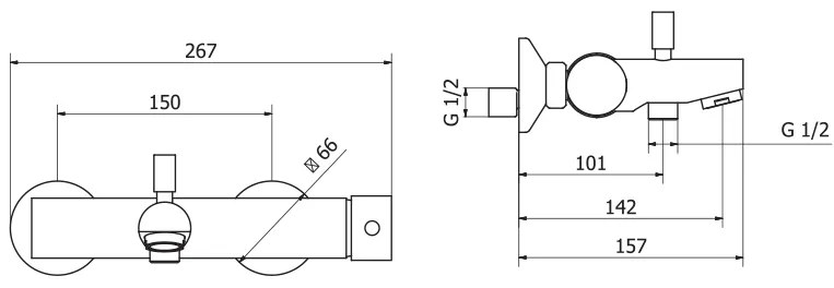 Μπαταρία Λουτρού TEOREMA NEW JABIL