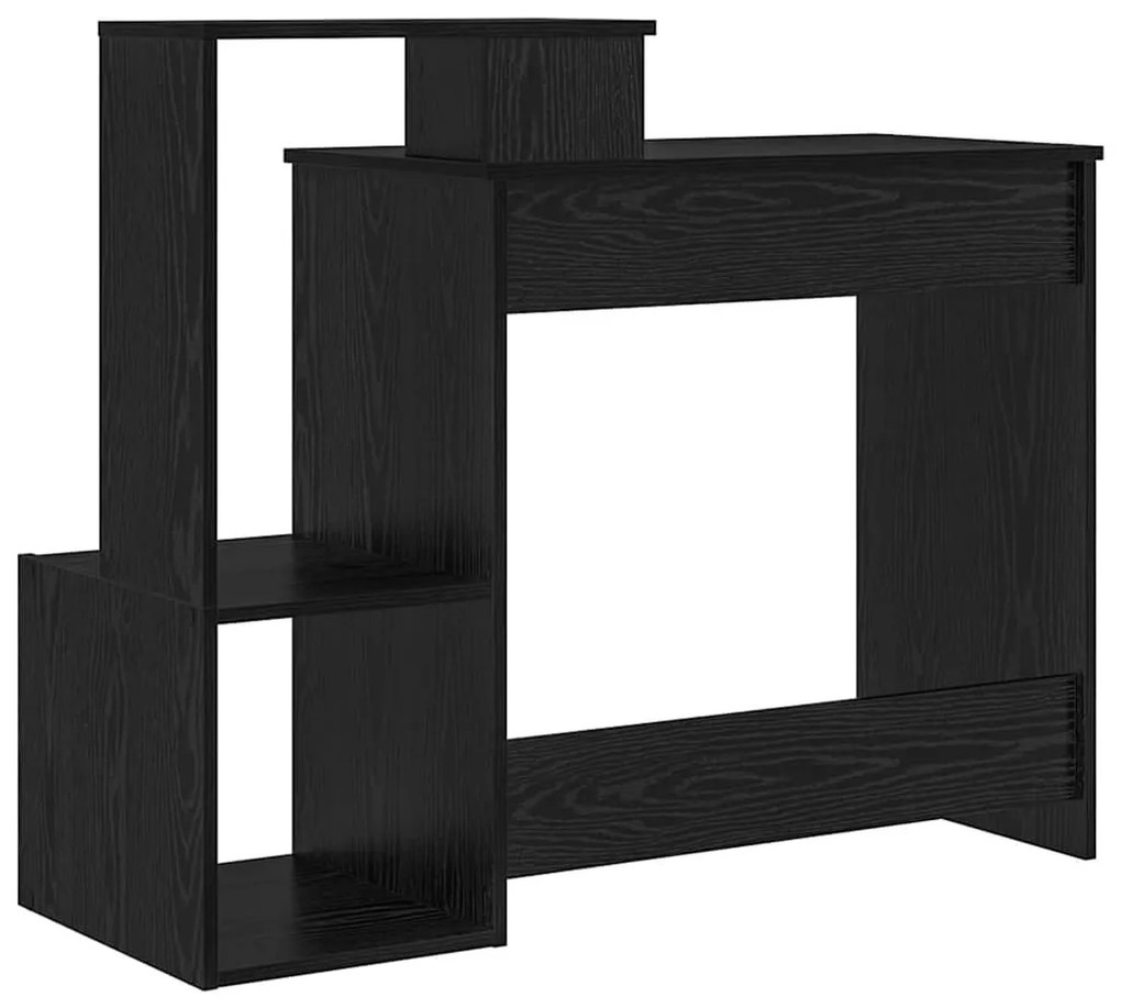 vidaXL Γραφείο Μαύρη Οξυά 106 x 40 x 88.5 εκ Επεξεργασμένο ξύλο