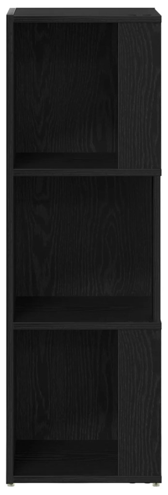 vidaXL Γωνιακό Ντουλάπι Μαύρο Δρυς 33x33x100 cm Επεξεργασμένο Ξύλο