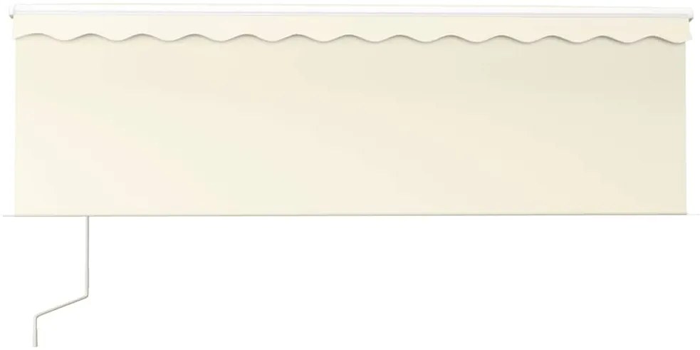 vidaXL Τέντα Συρόμενη Αυτόματη με Σκίαστρο Κρεμ 4 x 3 μ.