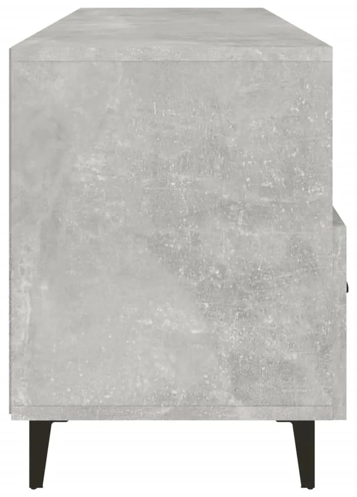 vidaXL Έπιπλο Τηλεόρασης Γκρι Σκυροδέματος 102x35x50 εκ. Επεξ. Ξύλο