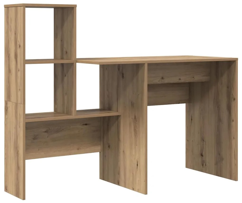 vidaXL Γραφείο artisan δρυς 131.5 x 50 x 106.5 εκ. Επεξεργασμένο ξύλο