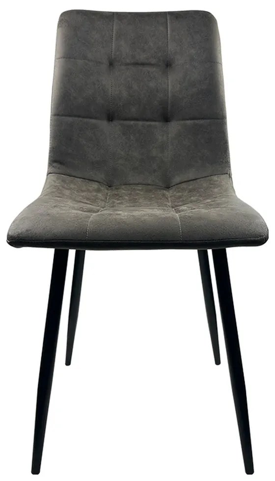 Καρέκλα Τραπεζαρίας ArteLibre YUCATAN Καφέ/Μαύρο PU/Μέταλλο 44x55x86cm