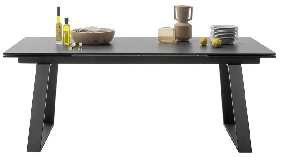 Bali Καρεκλα Relax Μαύρη + Υποπόδιο 83x86x102 cm
