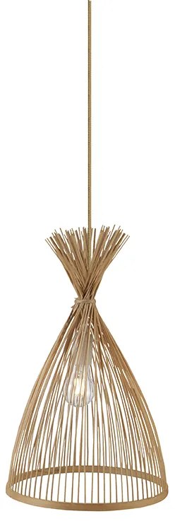 Φωτιστικό Οροφής Μονόφωτο Aca Serifos TF661P30BO Bamboo