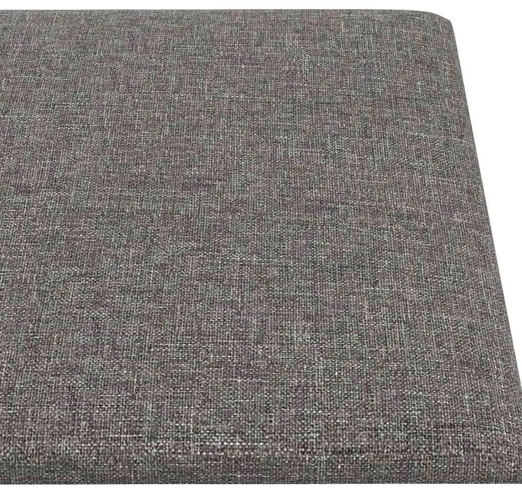 vidaXL Πάνελ Τοίχου 12 τεμ. Ανοιχτό Γκρι 90 x 15 εκ. 1,62 μ Υφασμα