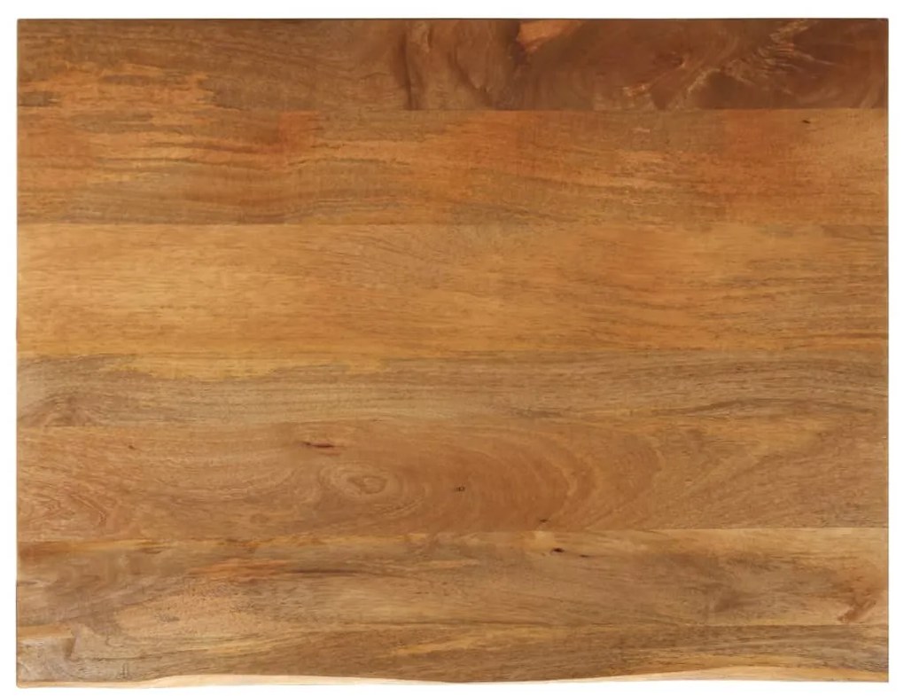 vidaXL Επιφάνεια Τραπεζιού 110x80x3,8 εκ. Live Edge Μασίφ Ξύλο Μάνγκο