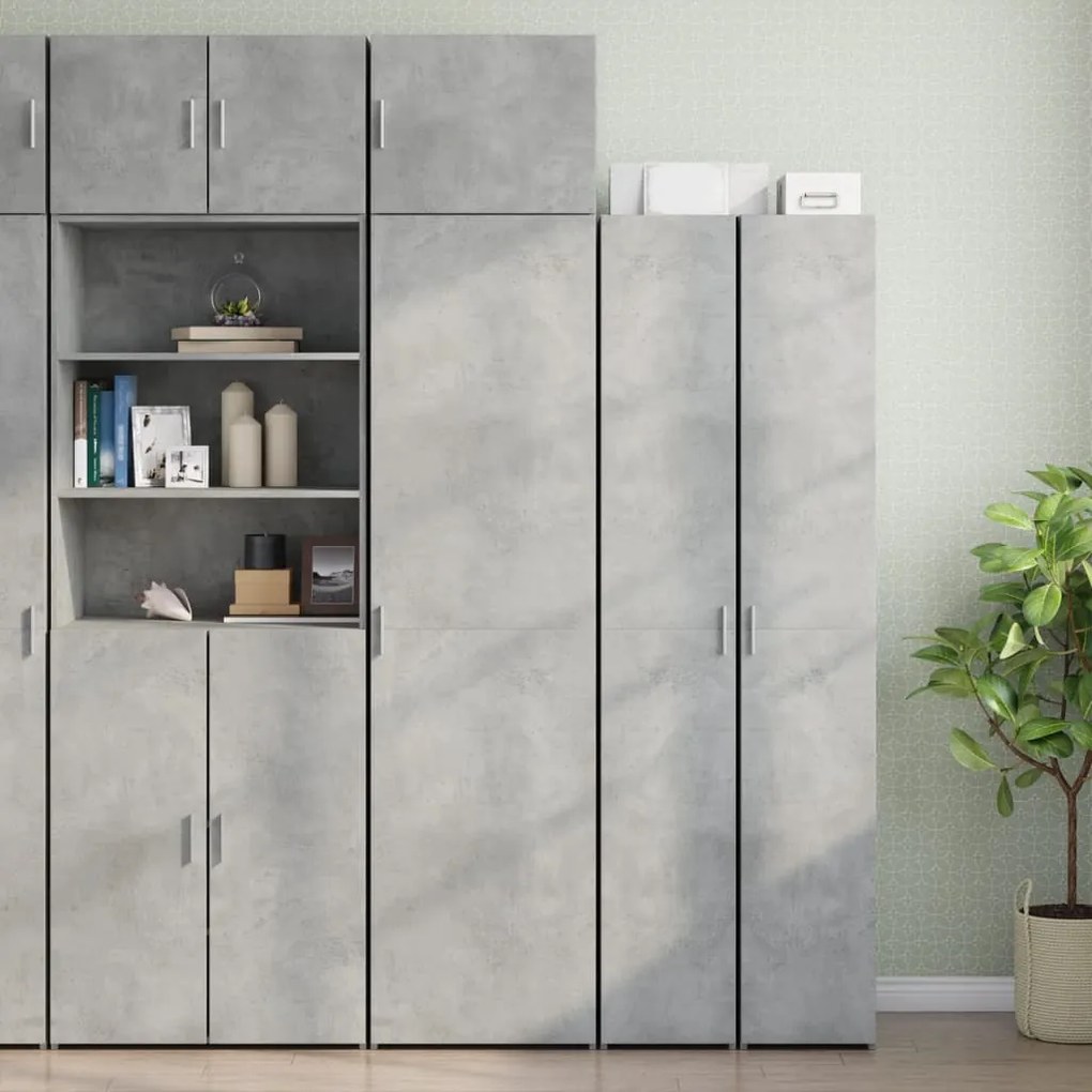 vidaXL Ντουλάπι Τοίχου Γκρι Σκυρ. 50x42,5x40 εκ. Επεξεργασμένο Ξύλο