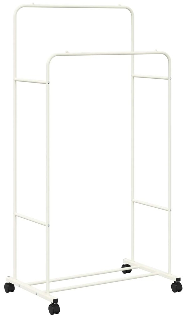 vidaXL Ράφι Ρούχων Μονόχρωμο Λευκό 80 x 53 x 156 εκ