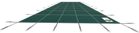 VEVOR Pool Safety Cover 18x42ft, Inground Pool Cover fit for 16x40 ft Pool, Rectangle Inground Safety Pool Cover Green Mesh Solid Pool Safety Cover for Swimming Pool Winter Safety Cover