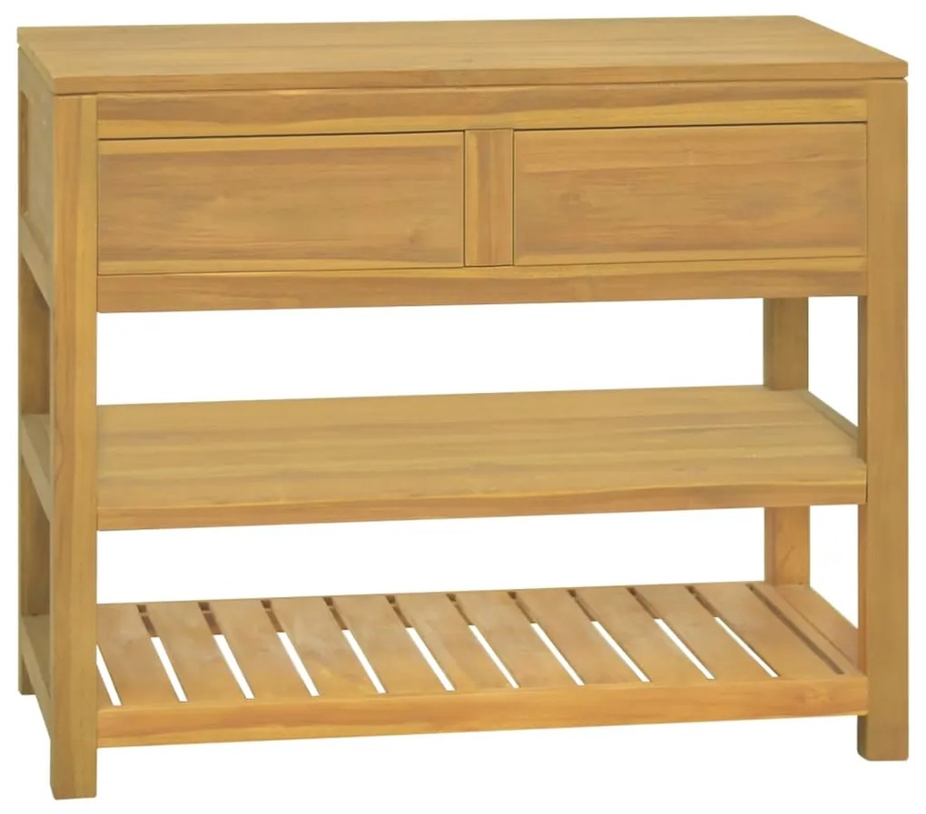 vidaXL Έπιπλο Μπάνιου 90 x 45 x 75 εκ. από Μασίφ Ξύλο Teak