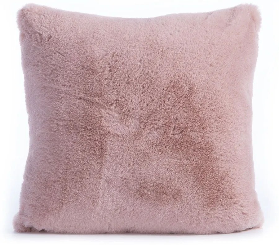 Μαξιλάρι Διακοσμητικό (Με Γέμιση) Rabbit Fur Warmer Pink Nef-Nef Homeware 45X45 Πολυέστερ