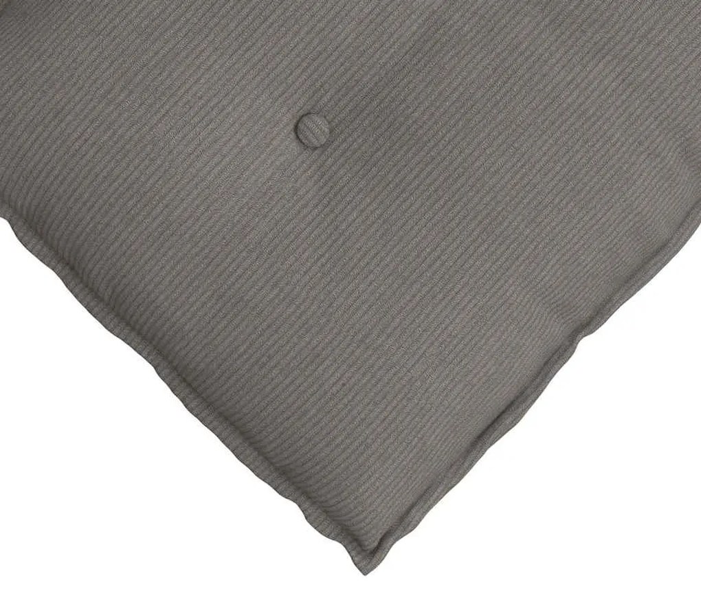 vidaXL Μαξιλάρι Πλάτης Ανοιχτό γκρι 160 x 50 cm Υφασμάτινο Κορντουρά