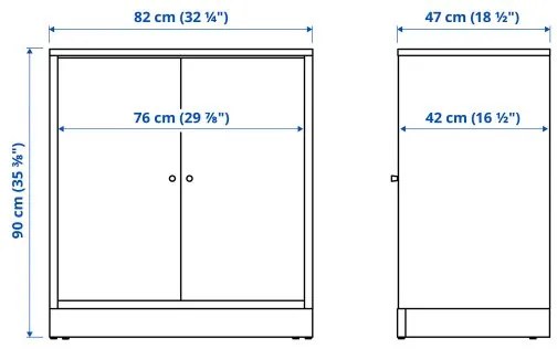 TONSTAD ντουλάπι με πόρτες, 82x47x90 cm 004.892.36