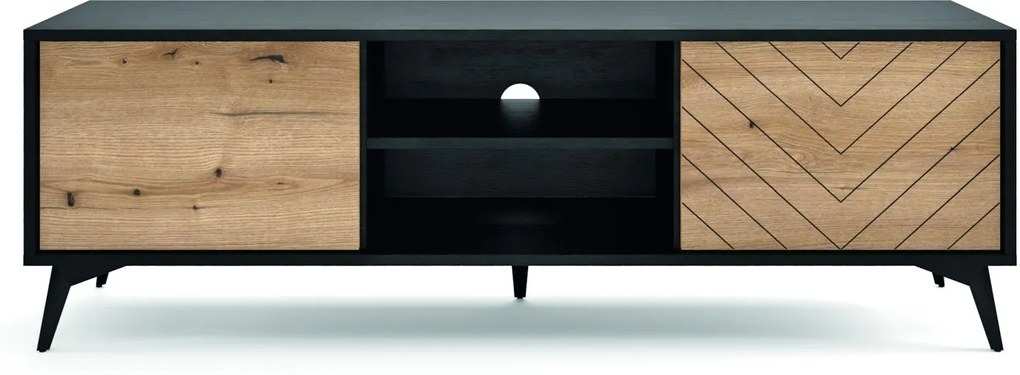 Έπιπλο τηλεόρασης Diamond Ανθρακί+Evoke 154x50x39