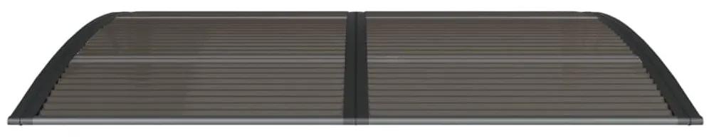 Στέγαστρο Πόρτας Μαύρο 150 x 100 εκ. από Πολυκαρβονικό - Μαύρο