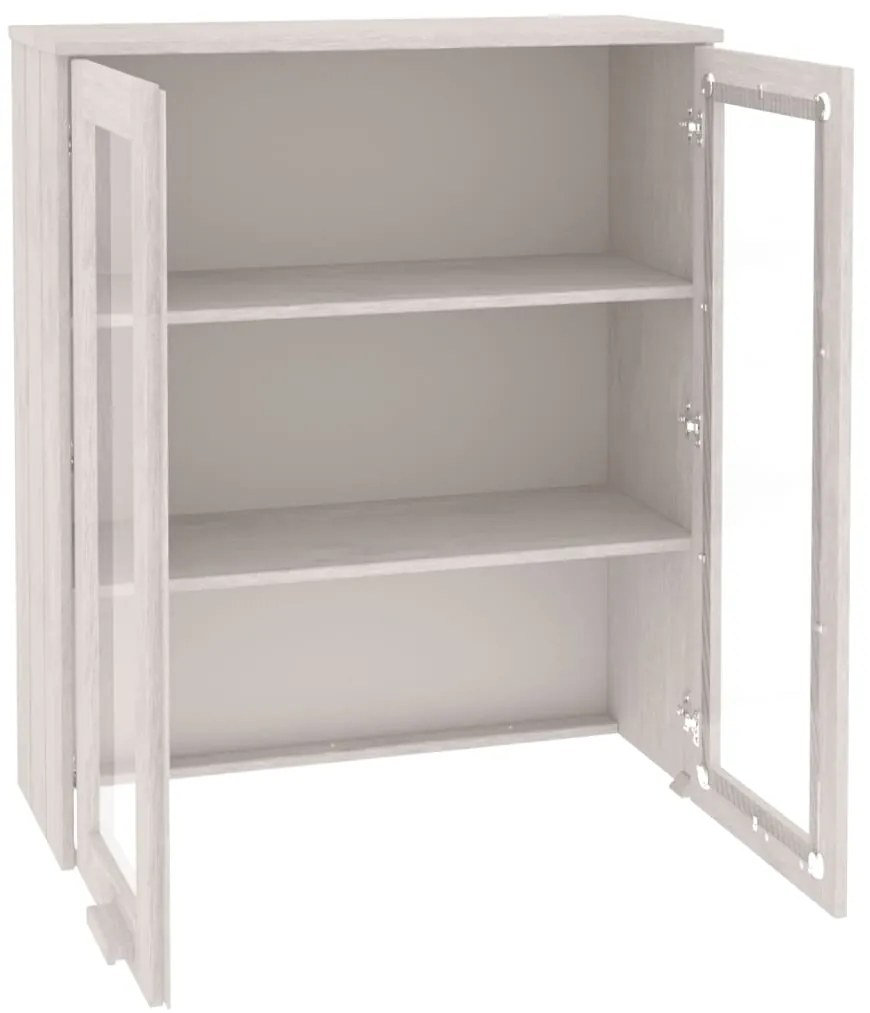 vidaXL Πάνω Μέρος Ντουλαπιού HAMAR Λευκό 85x35x100 εκ. Μασίφ Πεύκο