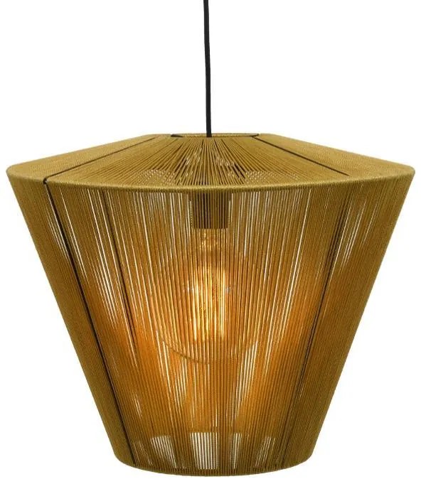 Φωτιστικό Οροφής Μονόφωτο Cord Fylliana Χρυσό 50x35 εκ. 50x50x100 εκ.