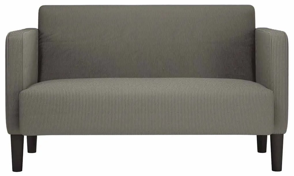 vidaXL καναπές Loveseat ανοιχτό γκρι 109 cm Corduroy ύφασμα