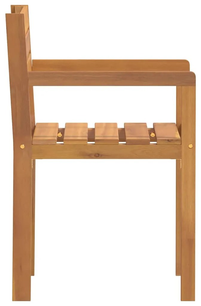 vidaXL Καρέκλες Κήπου 4 τεμ. 50x53x80 εκ. από Μασίφ Ξύλο Ακακίας