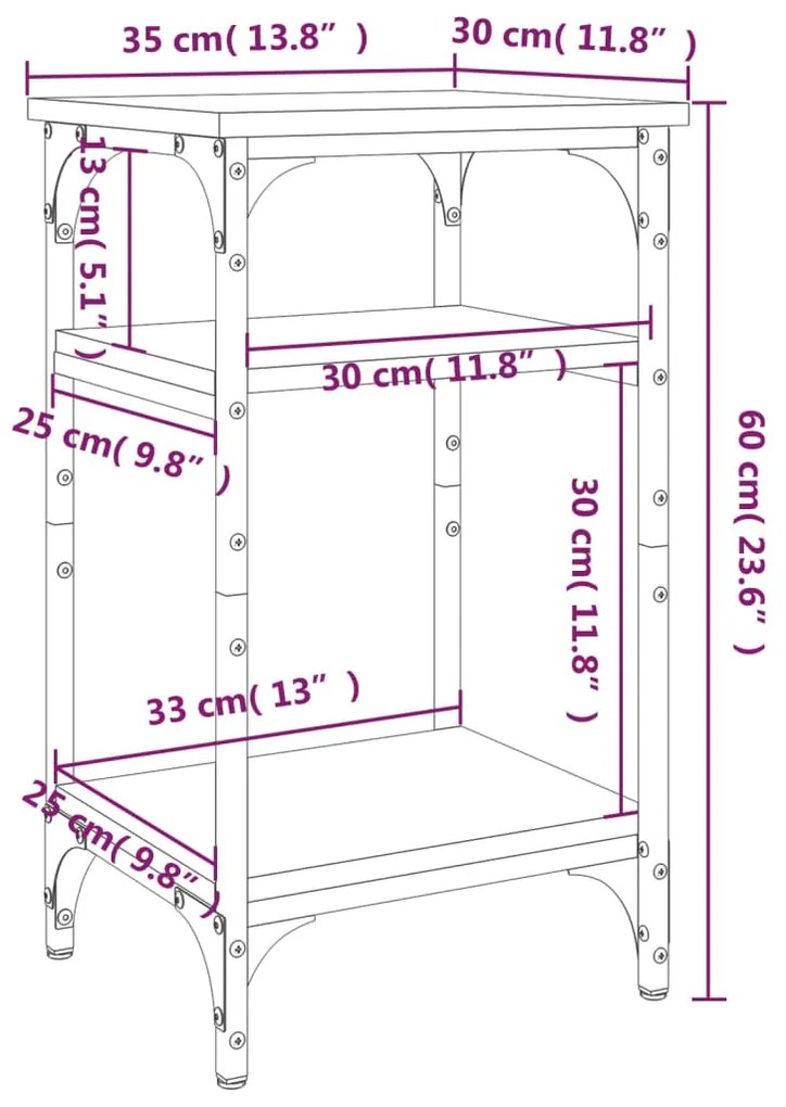 ΒΟΗΘΗΤΙΚΟ ΤΡΑΠΕΖΙ ΚΑΦΕ ΔΡΥΣ 35 X 30 X 60 ΕΚ. ΕΠΕΞΕΡΓΑΣΜΕΝΟ ΞΥΛΟ 825806